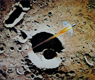Illustration for article titled Lunar Dreams: 40 Classic Moon Exploration Paintings